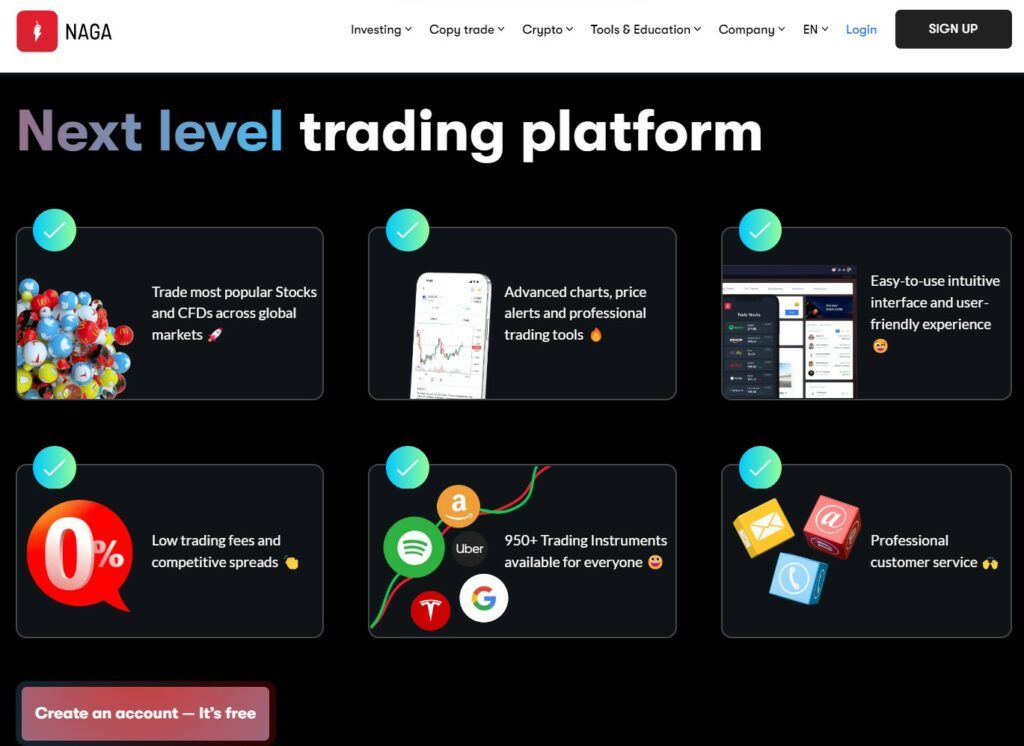 Next level Naga trading platform