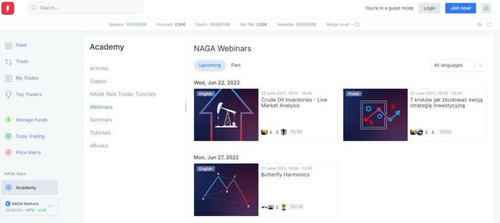 naga webinars