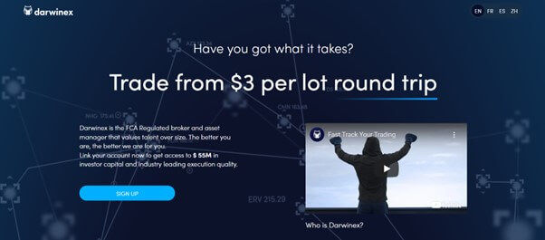 Darwinex homepage