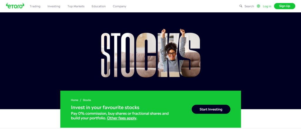 etoro stocks fees