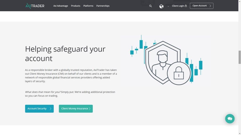 axitrader safety features