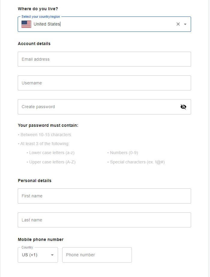 oanda demo registration form