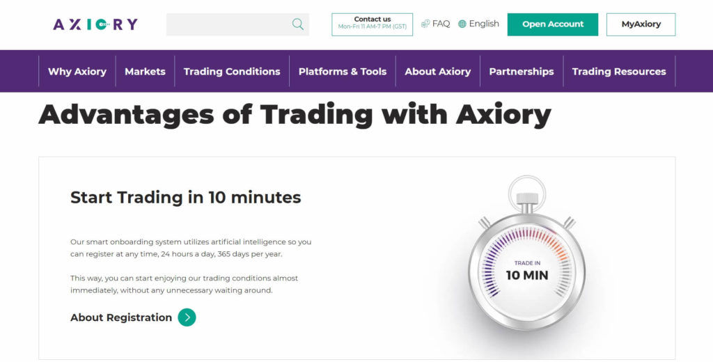The advantages of trading with Axiory