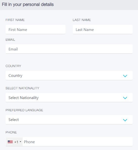 fp markets demo registration part 1