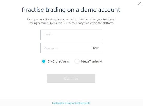 Choose the trading platform you want to use with CMC Markets