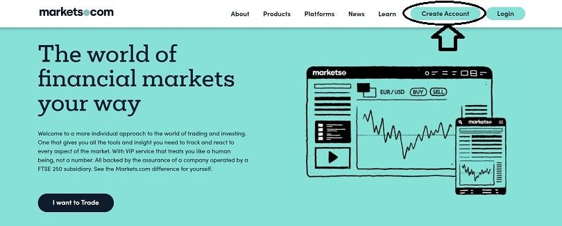 markets-com create account button 