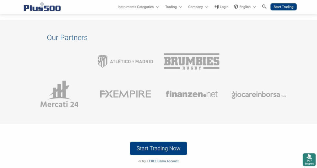 plus500 partners