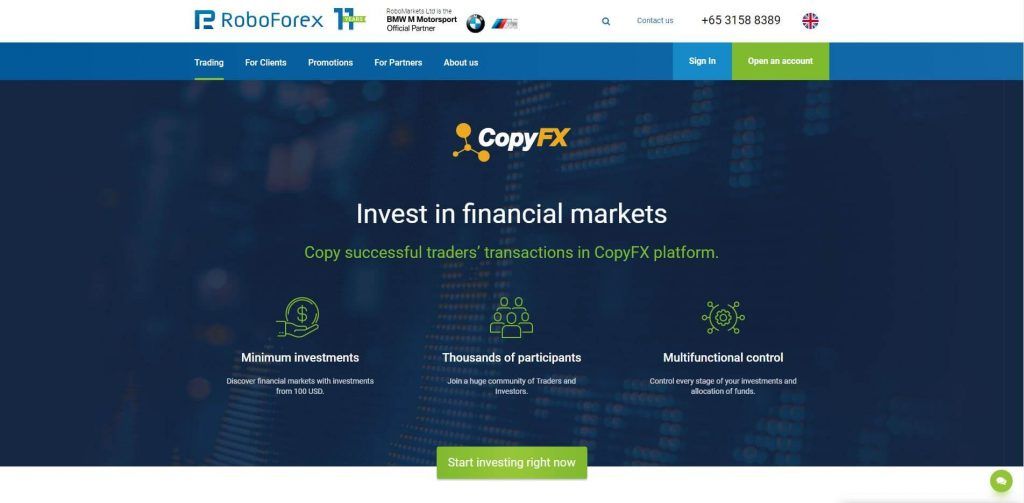 roboforex platform copyfx