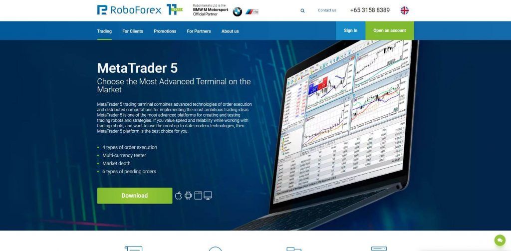 roboforex platform mt5