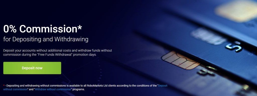 Deposit and withdraw funds with RoboMarkets