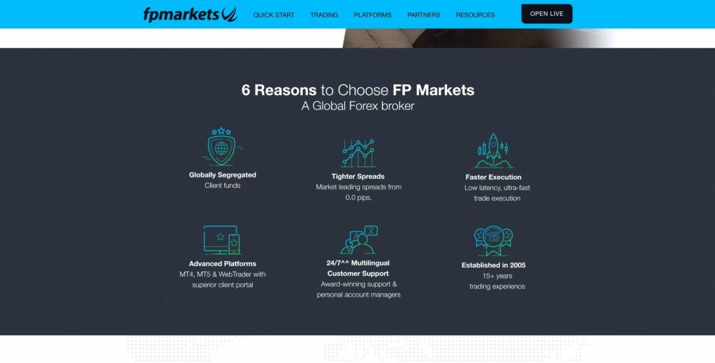 why choose the broker fp markets