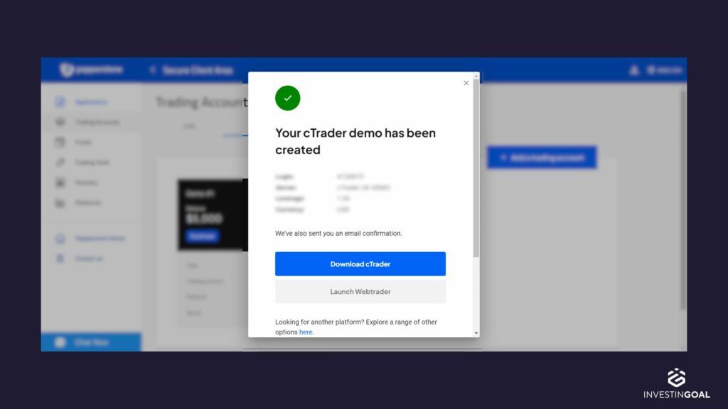 Direct download link for cTrader