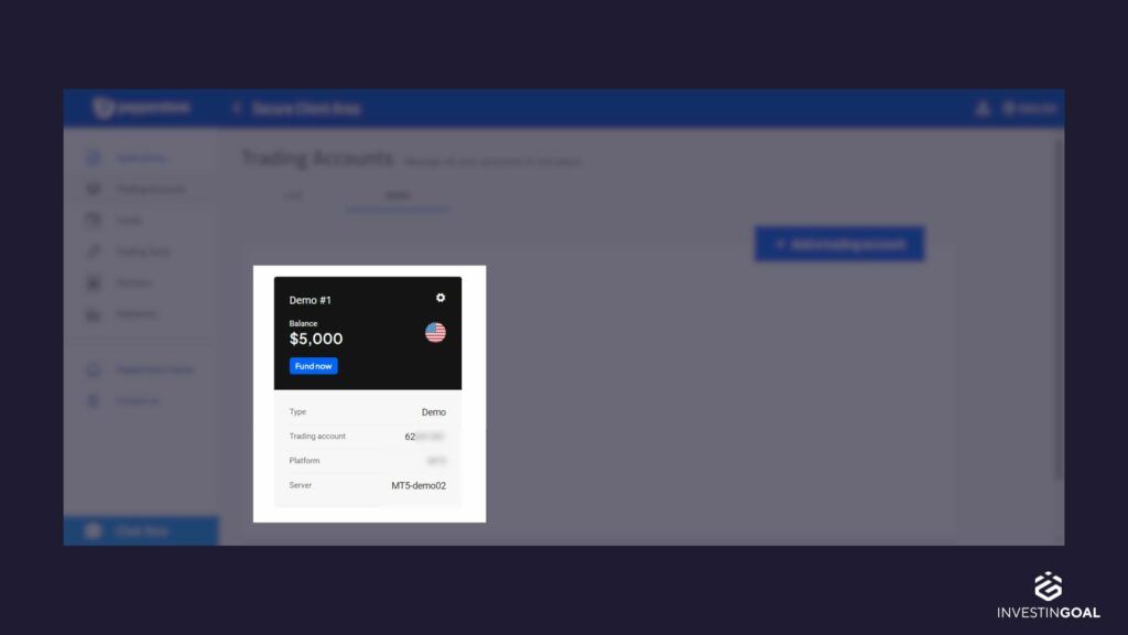 login information for MT5
