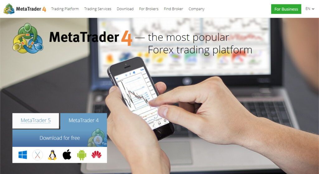 MT4 website homepage