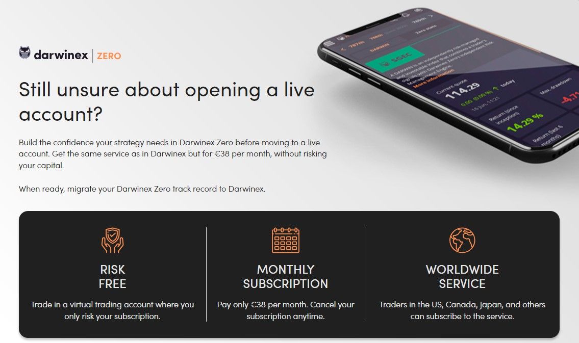 Darwinex Zero account