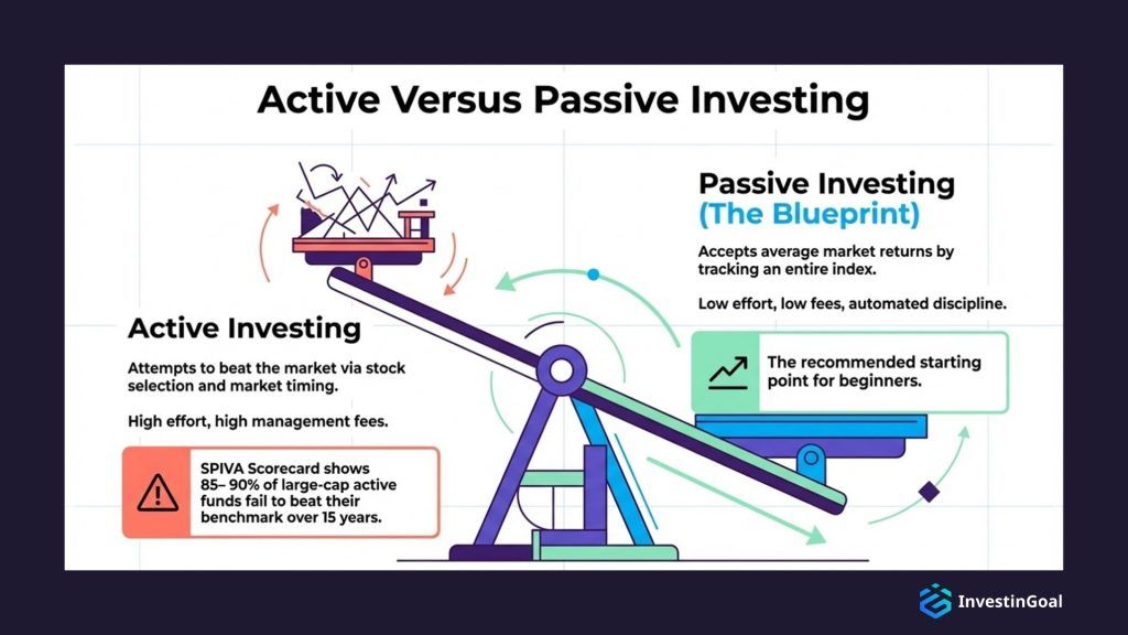 Differences between active and passive investing