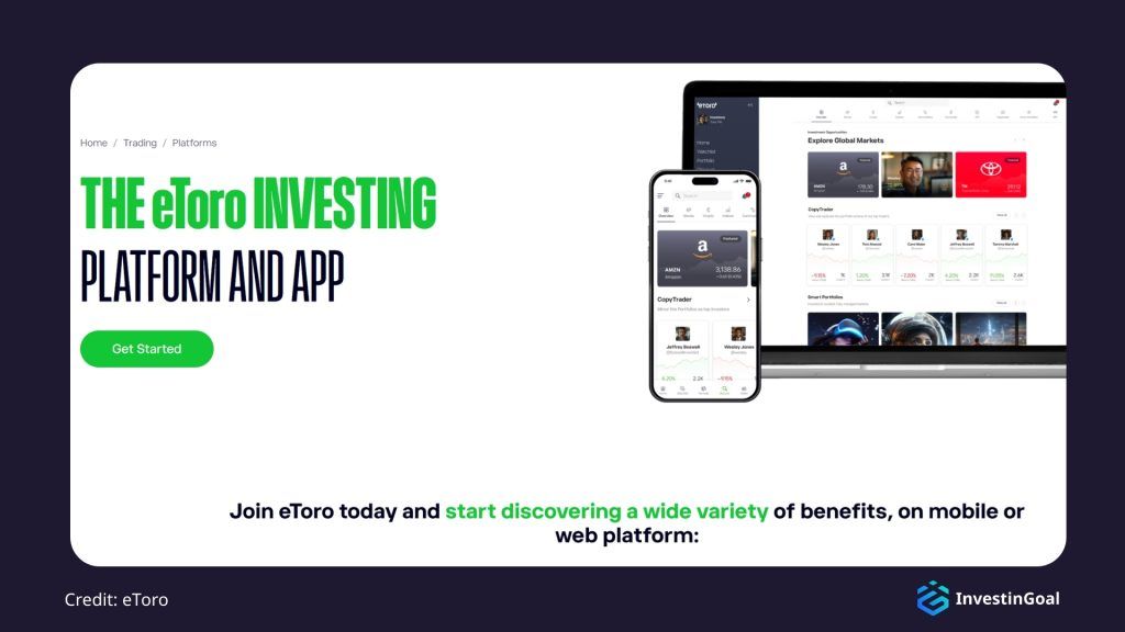 General View of the Trading Platforms on eToro