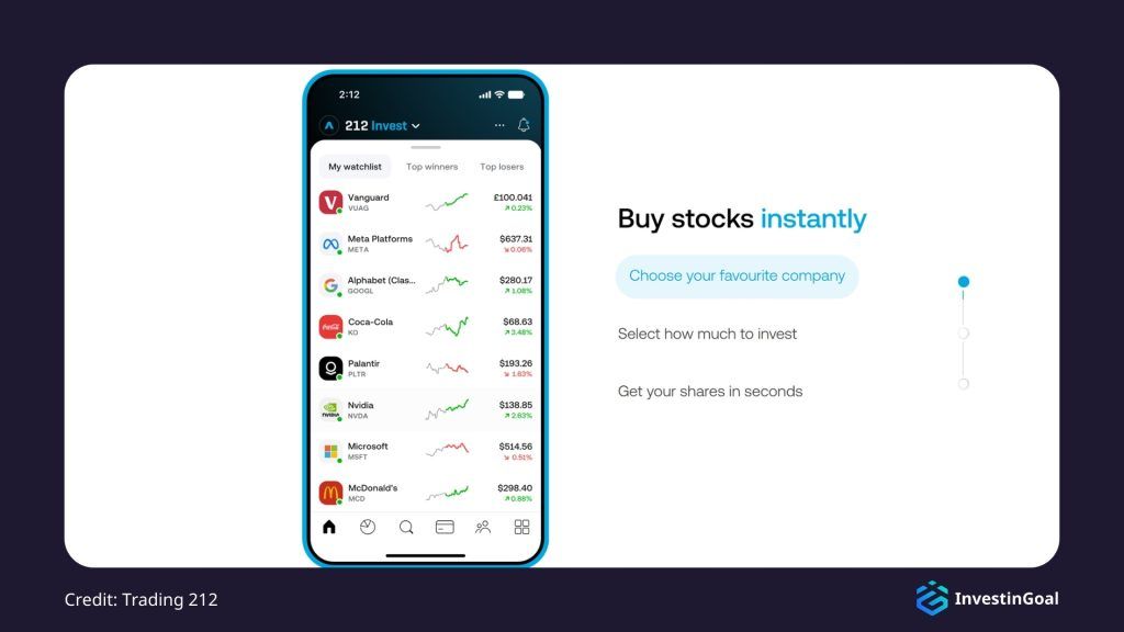 General View of the Account Types on Trading 212