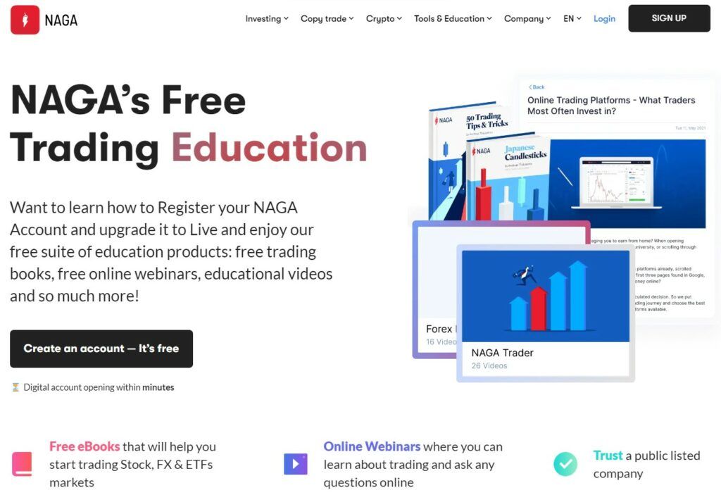 Naga's free trading education