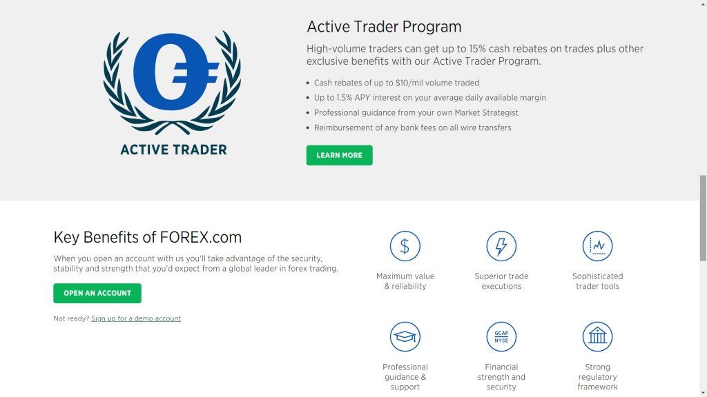 forex.com active trader benefits
