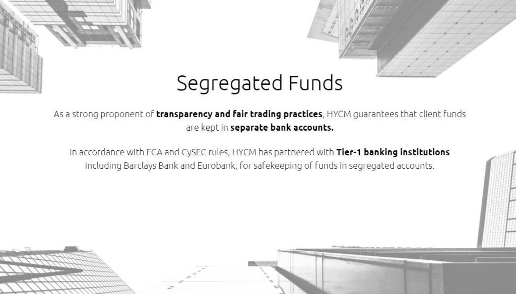 How HYCM keeps your funds